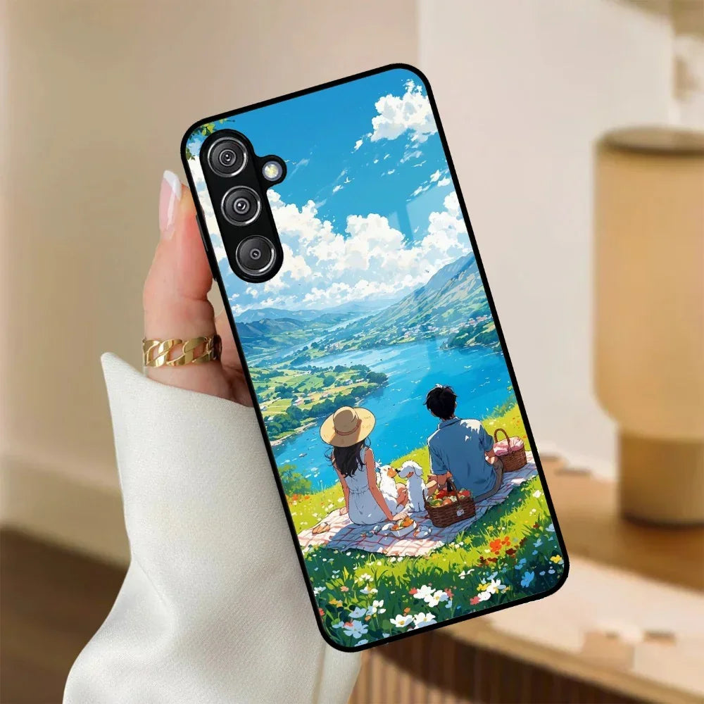 Lakeside Whimsy Glass Case Cover For Samsung - ShopOnCliQ