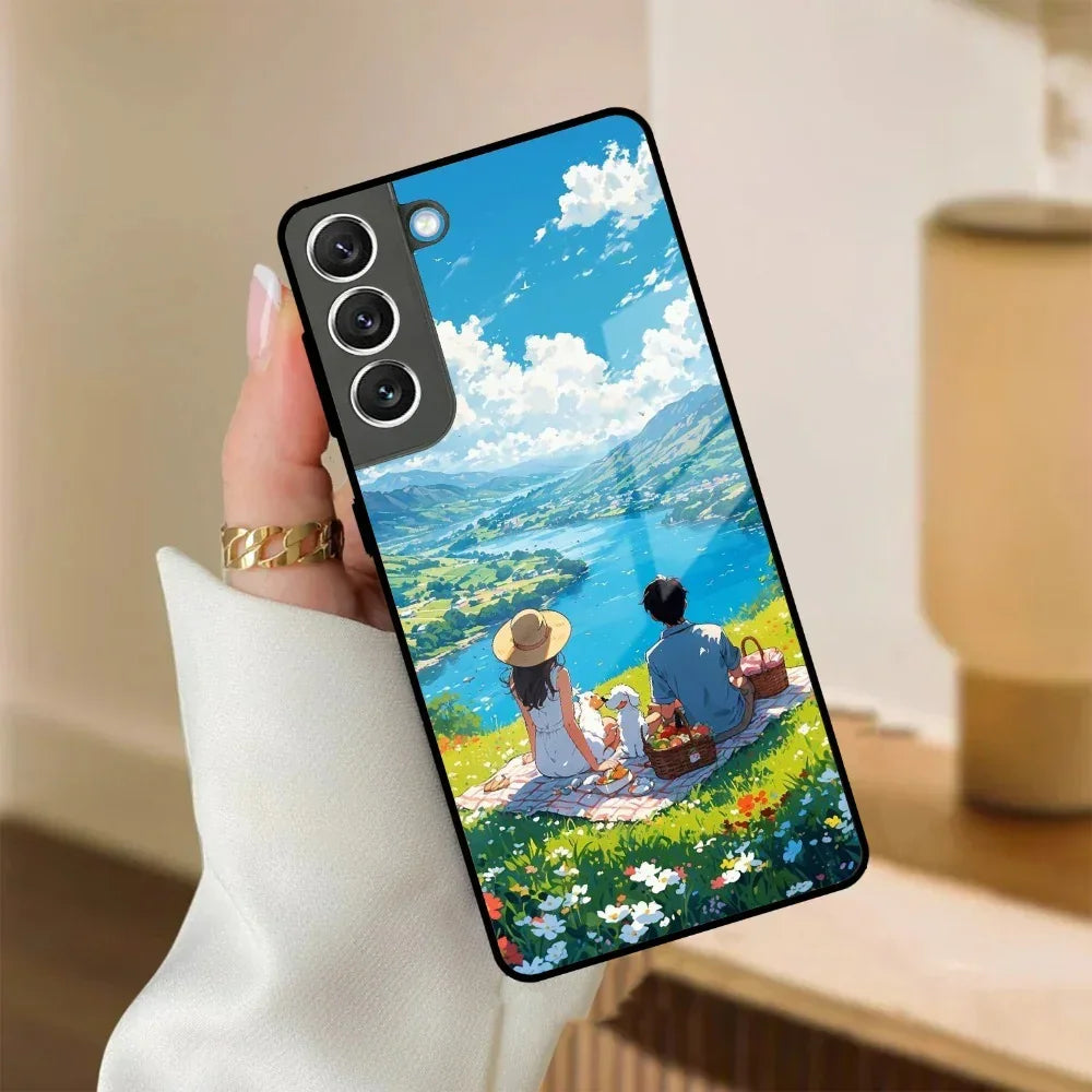 Lakeside Whimsy Glass Case Cover For Samsung - ShopOnCliQ