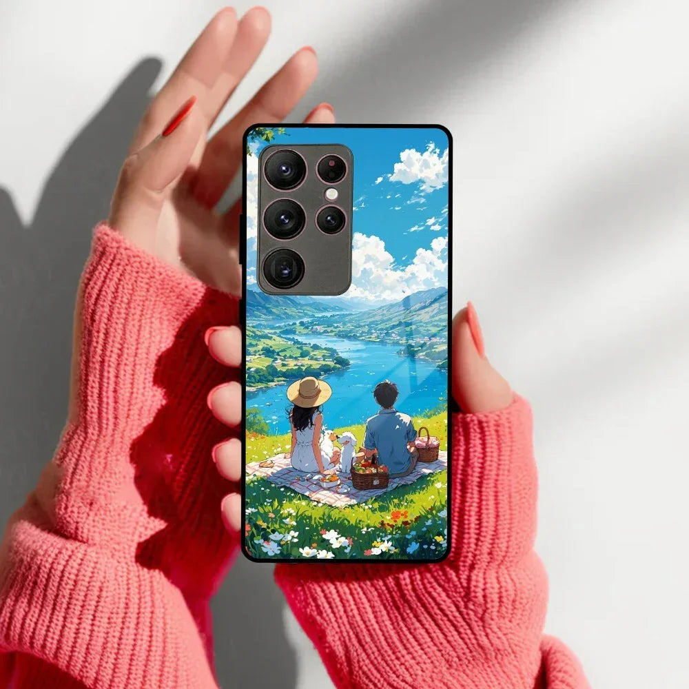 Lakeside Whimsy Glass Case Cover For Samsung - ShopOnCliQ