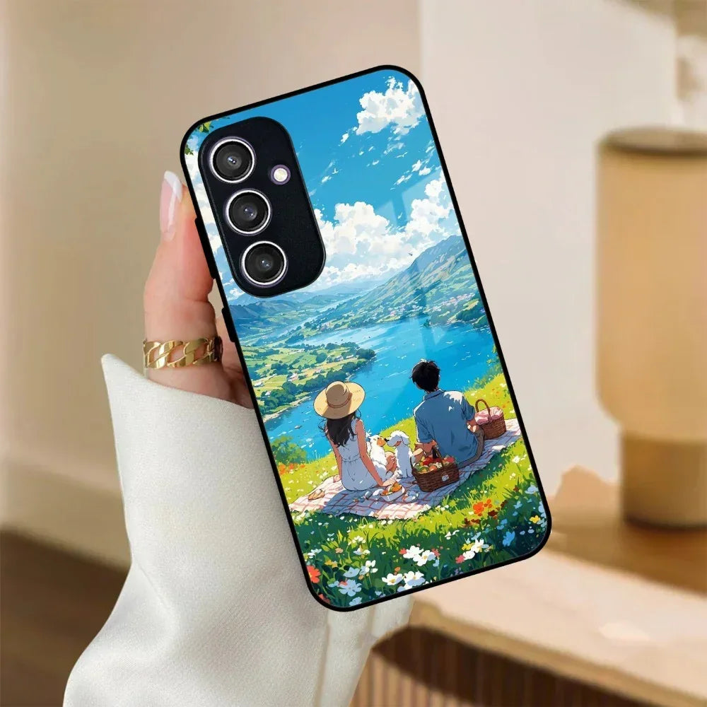 Lakeside Whimsy Glass Case Cover For Samsung - ShopOnCliQ