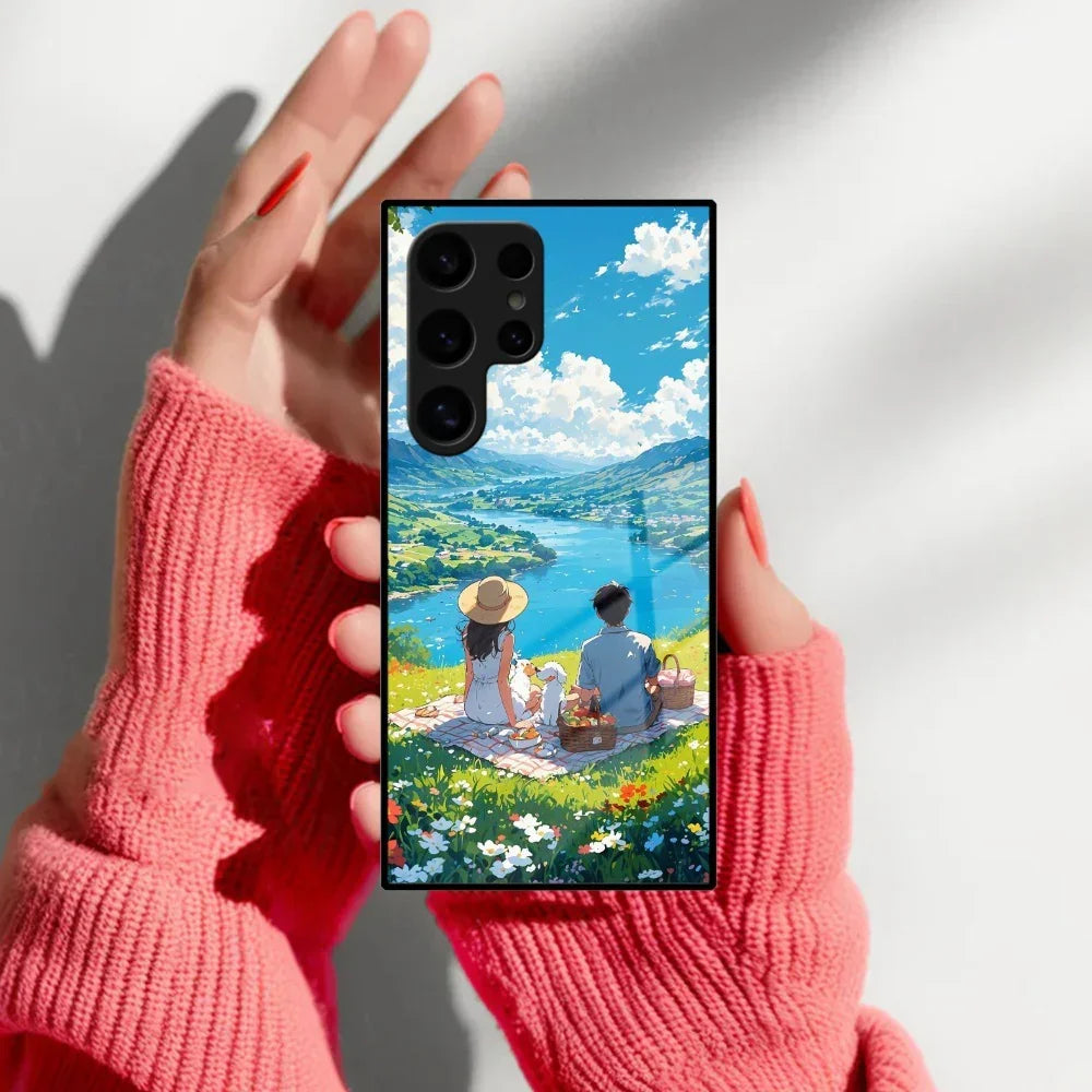Lakeside Whimsy Glass Case Cover For Samsung - ShopOnCliQ