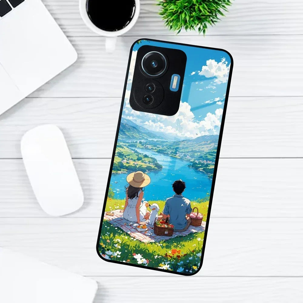 Lakeside Whimsy Glass Case Cover For Vivo - ShopOnCliQ