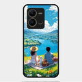 Lakeside Whimsy Glass Case Cover For Vivo V25 5G