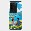 Lakeside Whimsy Glass Case Cover For Vivo V29 Pro 5G