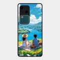 Lakeside Whimsy Glass Case Cover For Vivo V30 5G
