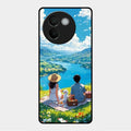 Lakeside Whimsy Glass Case Cover For Vivo V30E 5G