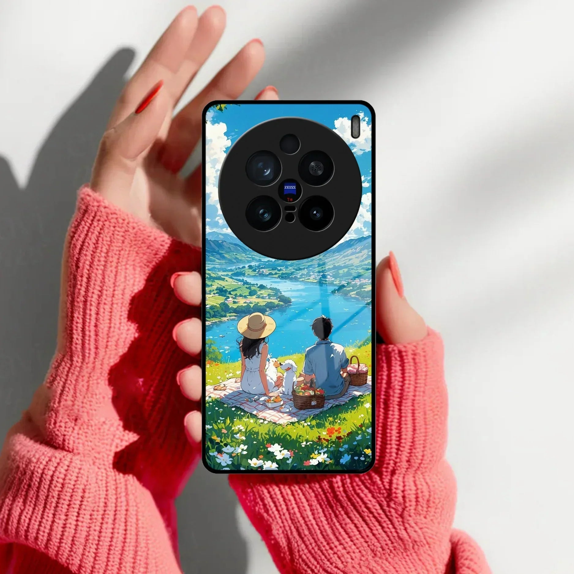 Lakeside Whimsy Glass Case Cover For Vivo - ShopOnCliQ