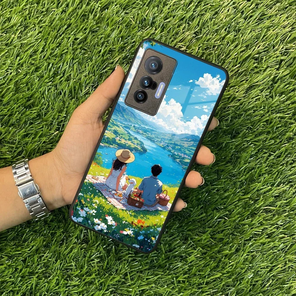 Lakeside Whimsy Glass Case Cover For Vivo - ShopOnCliQ