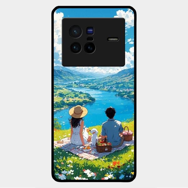 Lakeside Whimsy Glass Case Cover For Vivo X80 5G