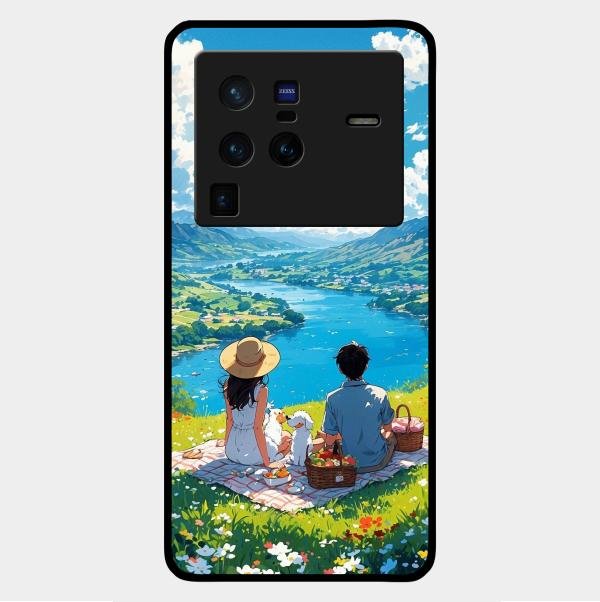 Lakeside Whimsy Glass Case Cover For Vivo X80 Pro 5G