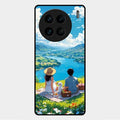 Lakeside Whimsy Glass Case Cover For Vivo X90 Pro 5G