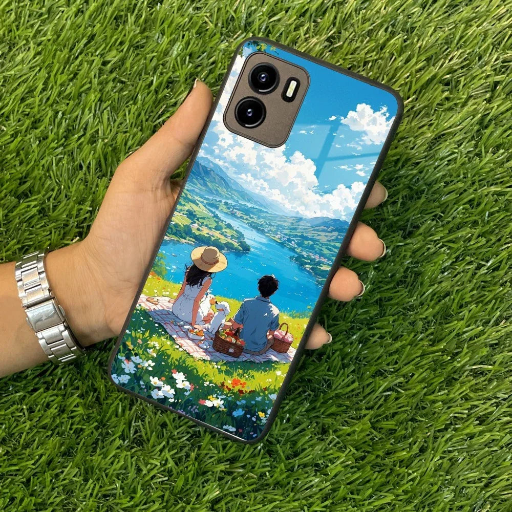 Lakeside Whimsy Glass Case Cover For Vivo - ShopOnCliQ