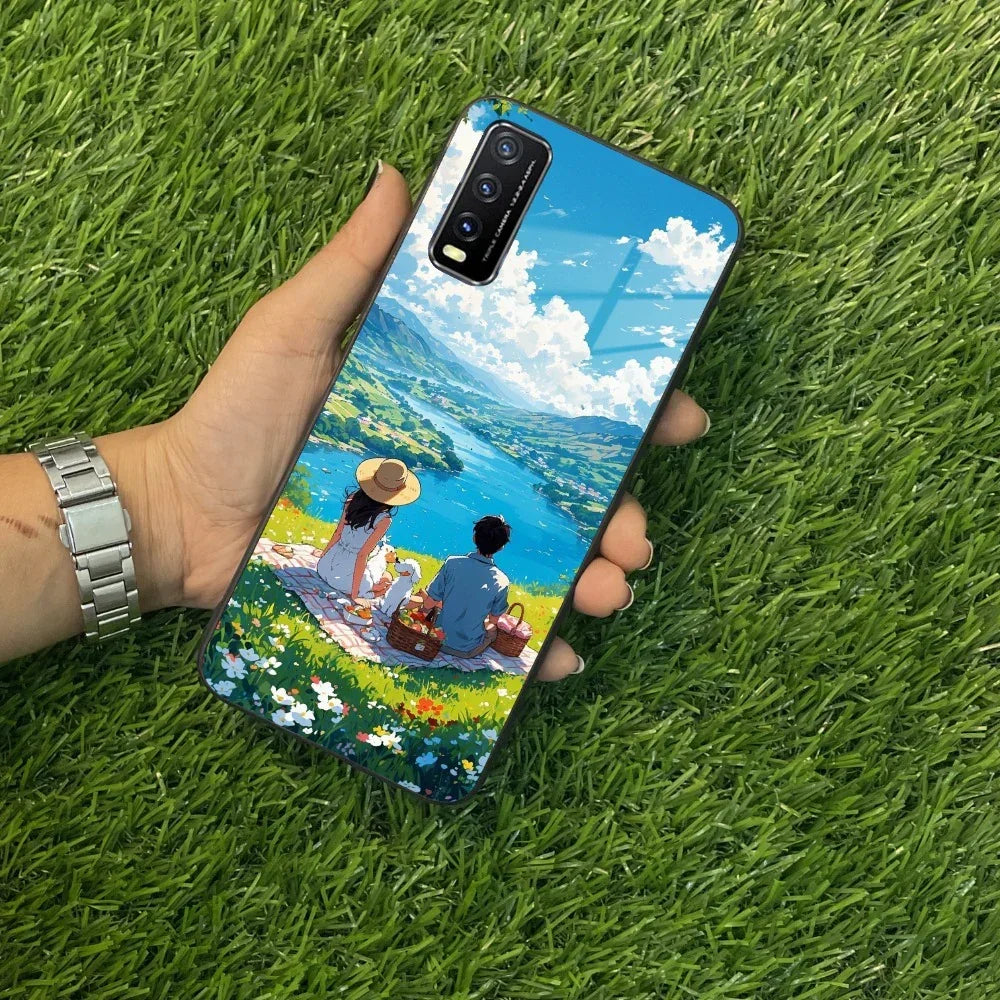 Lakeside Whimsy Glass Case Cover For Vivo - ShopOnCliQ