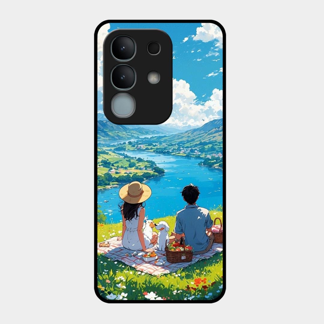 Lakeside Whimsy Glass Case Cover For Vivo Y31 Pro 5G