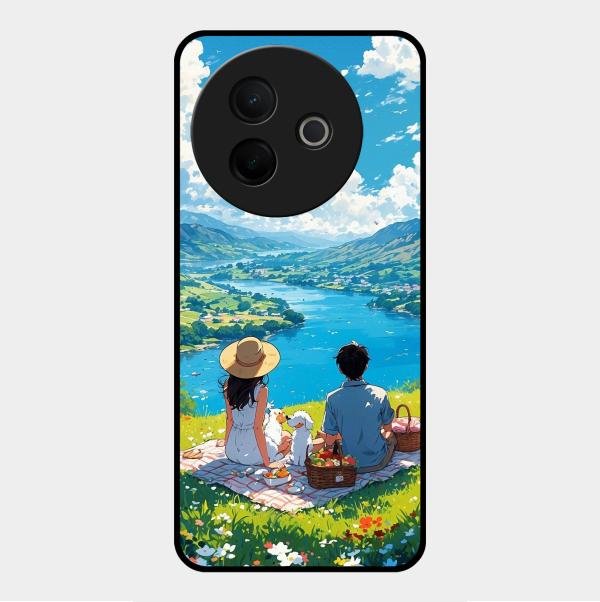 Lakeside Whimsy Glass Case Cover For Vivo Y39 5G