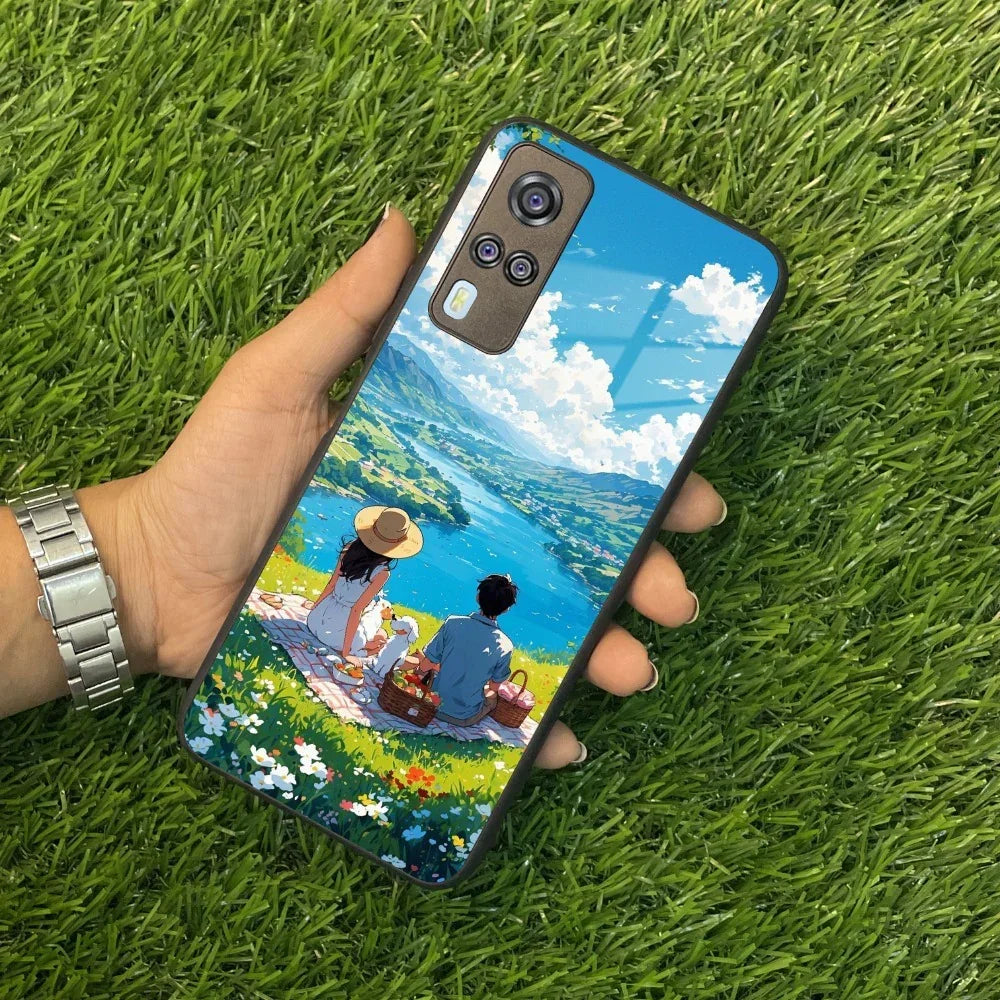 Lakeside Whimsy Glass Case Cover For Vivo - ShopOnCliQ