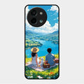 Lakeside Whimsy Glass Case Cover For Vivo Y58 5G