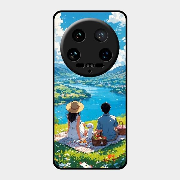 Lakeside Whimsy Glass Case Cover For Xiaomi 14 Ultra