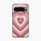 Latte Love Patter Glass Case Cover - Brown For Google Pixel 10 Pro XL