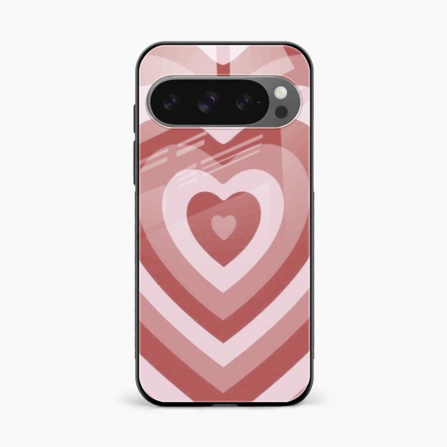 Latte Love Patter Glass Case Cover - Brown For Google Pixel 10 Pro XL