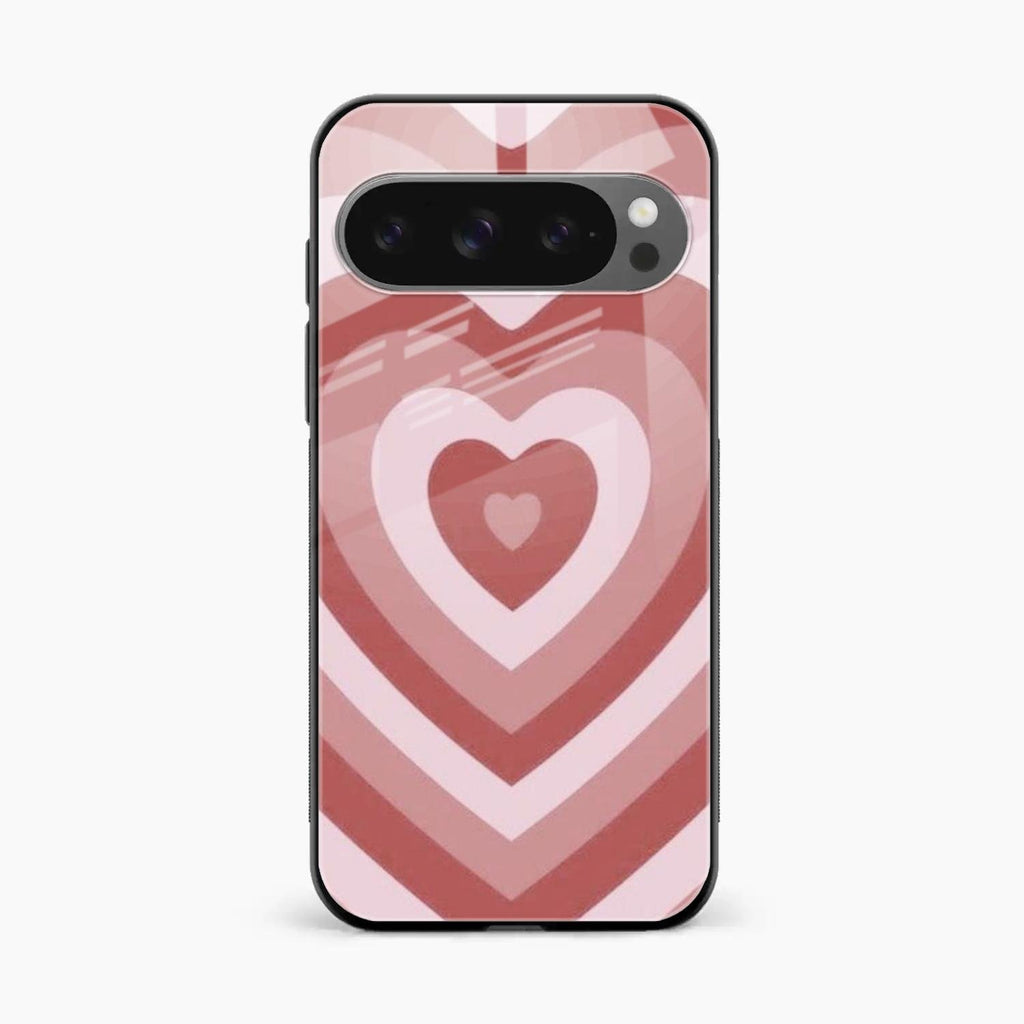 Latte Love Patter Glass Case Cover - Brown For Google Pixel 10 Pro