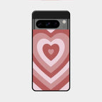 Latte Love Patter Glass Case Cover - Brown For Google Pixel 8 Pro 5G