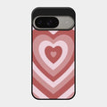 Latte Love Patter Glass Case Cover - Brown For Google Pixel 9 5G