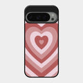Latte Love Patter Glass Case Cover - Brown For Google Pixel 9 Pro 5G