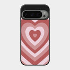 Latte Love Patter Glass Case Cover - Brown For Google Pixel 9 Pro 5G