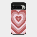 Latte Love Patter Glass Case Cover - Brown For Google Pixel 9 Pro Xl