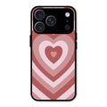 Latte Love Patter Glass Case Cover - Brown For iPhone 17 Pro