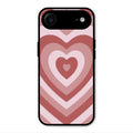 Latte Love Patter Glass Case Cover - Brown For iPhone Air