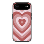 Latte Love Patter Glass Case Cover - Brown For iPhone Air