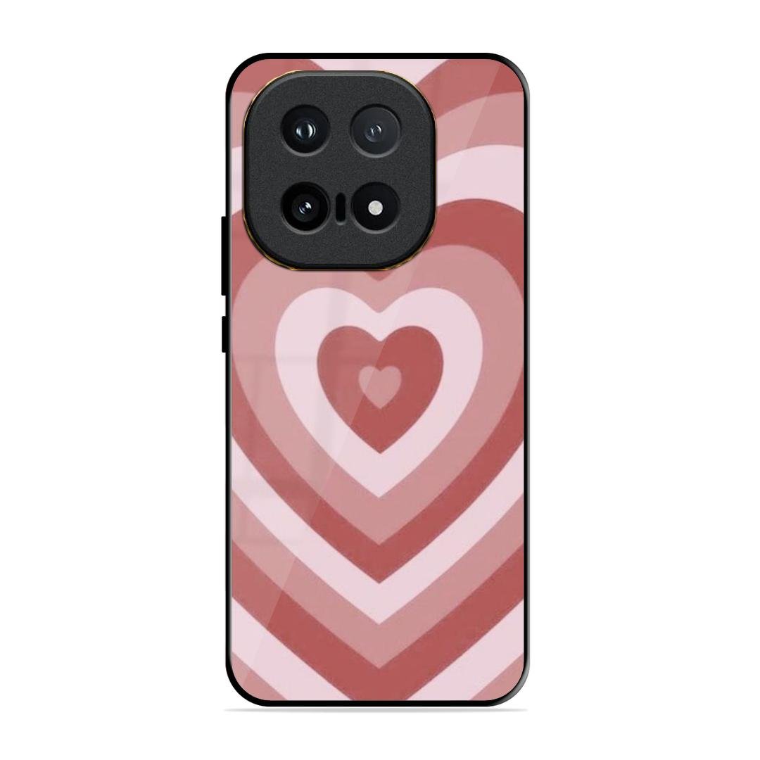 Latte Love Patter Glass Case Cover - Brown For iQOO 15 5G