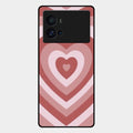 Latte Love Patter Glass Case Cover - Brown For Iqoo 9 Pro 5G