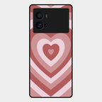 Latte Love Patter Glass Case Cover - Brown For Iqoo 9 Pro 5G