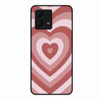 Latte Love Patter Glass Case Cover - Brown For Motorola g84 5G