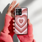 Latte Love Patter Glass Case Cover - Brown For Motorola - ShopOnCliQ