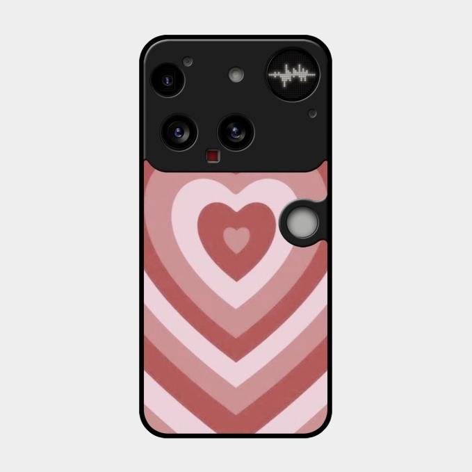 Latte Love Patter Glass Case Cover - Brown For Nothing Phone 3 5G