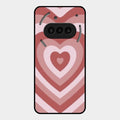 Latte Love Patter Glass Case Cover - Brown For Nothing Phone 3A 5G