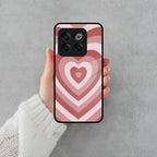 Latte Love Patter Glass Case Cover - Brown For OnePlus - ShopOnCliQ