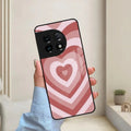 Latte Love Patter Glass Case Cover - Brown For OnePlus - ShopOnCliQ