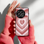 Latte Love Patter Glass Case Cover - Brown For OnePlus - ShopOnCliQ