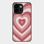 Latte Love Patter Glass Case Cover - Brown For Oneplus 13S 5G