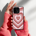 Latte Love Patter Glass Case Cover - Brown For OnePlus 15 5G