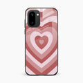 Latte Love Patter Glass Case Cover - Brown For OnePlus 15R 5G