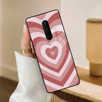 Latte Love Patter Glass Case Cover - Brown For OnePlus - ShopOnCliQ