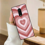 Latte Love Patter Glass Case Cover - Brown For OnePlus - ShopOnCliQ