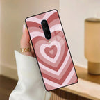 Latte Love Patter Glass Case Cover - Brown For OnePlus - ShopOnCliQ