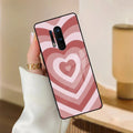 Latte Love Patter Glass Case Cover - Brown For OnePlus - ShopOnCliQ